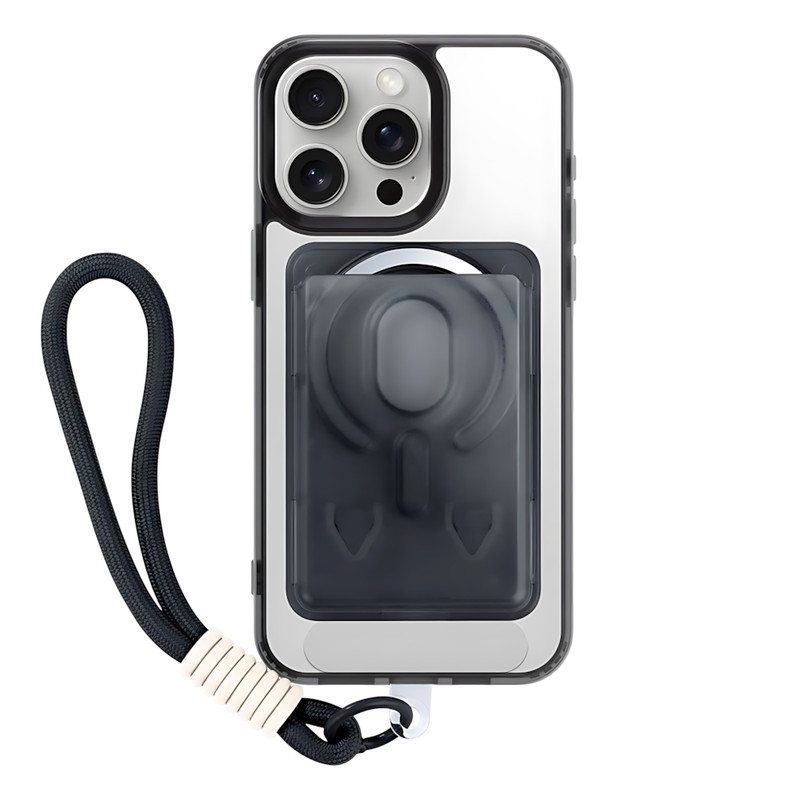 کاور مدل SpinStrap مناسب برای گوشی موبایل اپل iPhone 16 Pro Max به همراه بند و جاکارتی