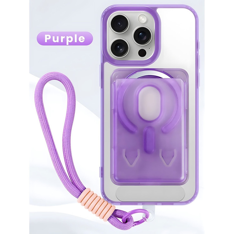 کاور مدل SpinStrap مناسب برای گوشی موبایل اپل iPhone 16 Pro Max به همراه بند و جاکارتی