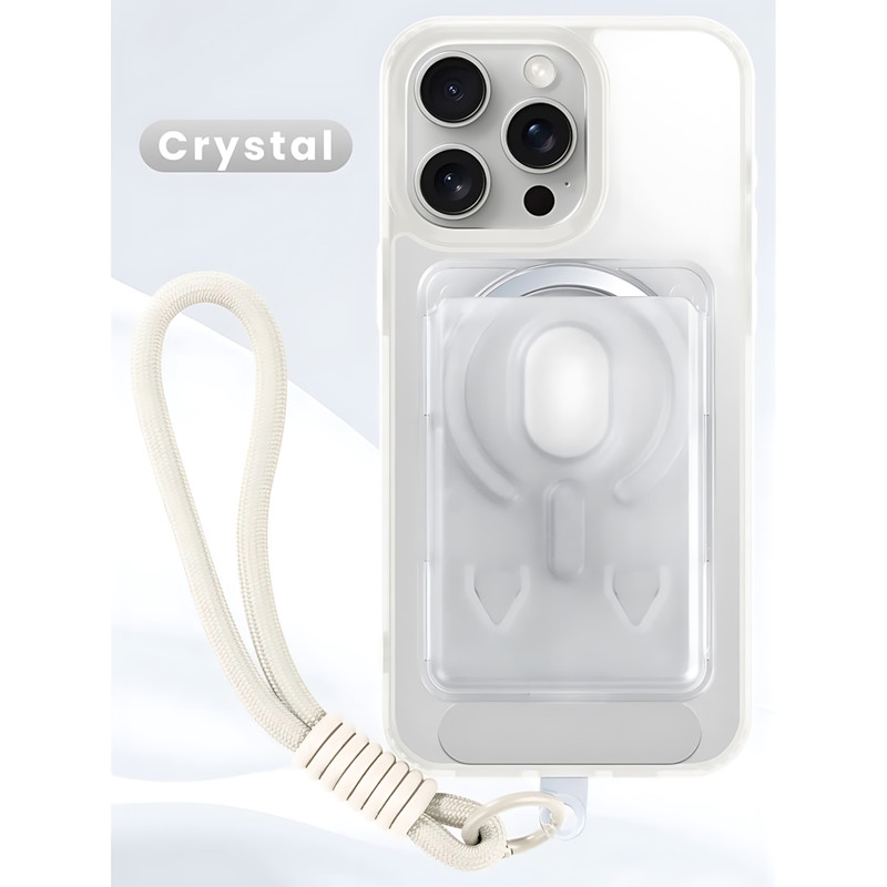 کاور مدل SpinStrap مناسب برای گوشی موبایل اپل iPhone 16 Pro Max به همراه بند و جاکارتی