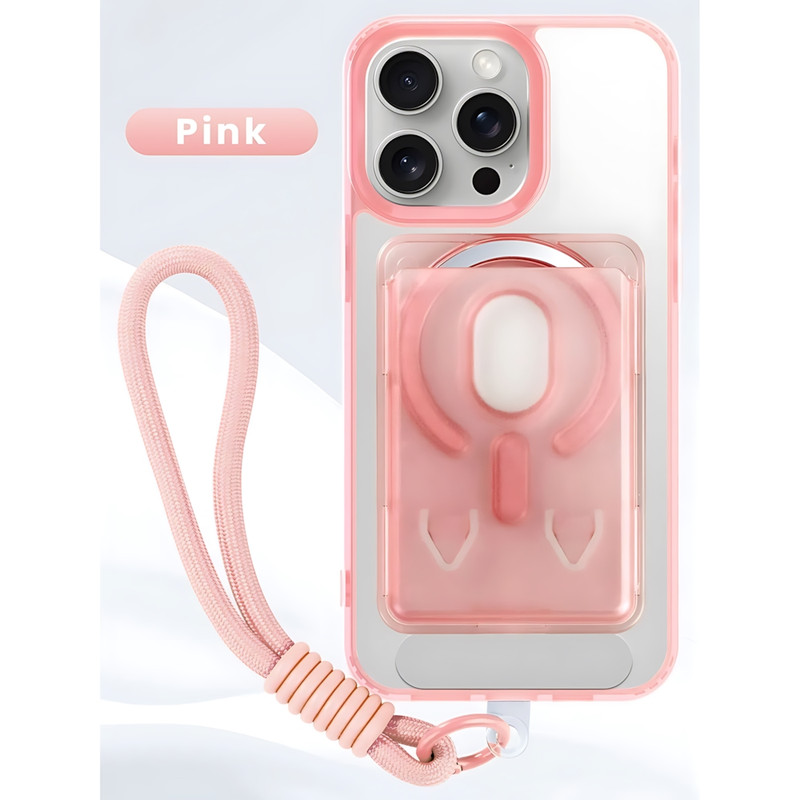 کاور مدل SpinStrap مناسب برای گوشی موبایل اپل iPhone 16 Pro Max به همراه بند و جاکارتی