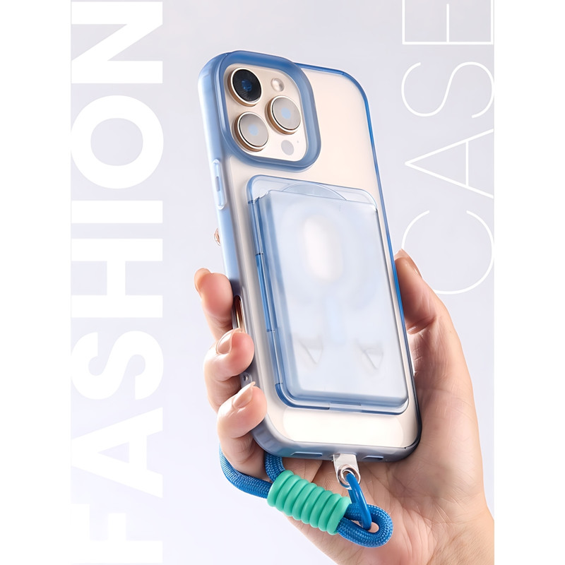کاور مدل SpinStrap مناسب برای گوشی موبایل اپل iPhone 16 Pro Max به همراه بند و جاکارتی