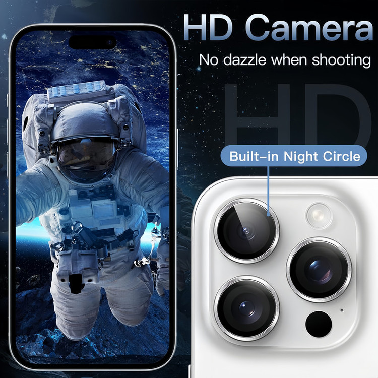 محافظ لنز دوربین اسلیکتو مدل Pro Plus مناسب برای گوشی موبایل اپل iPhone 16 Pro