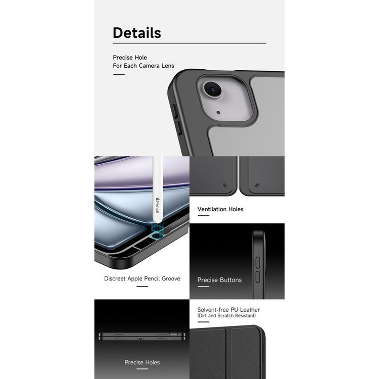 کیف کلاسوری دوکس دوکیس مدل MAGI مناسب برای تبلت اپل iPad Air 13 (2024) / iPad Pro 12.9 (2020/, 2021, 2022)