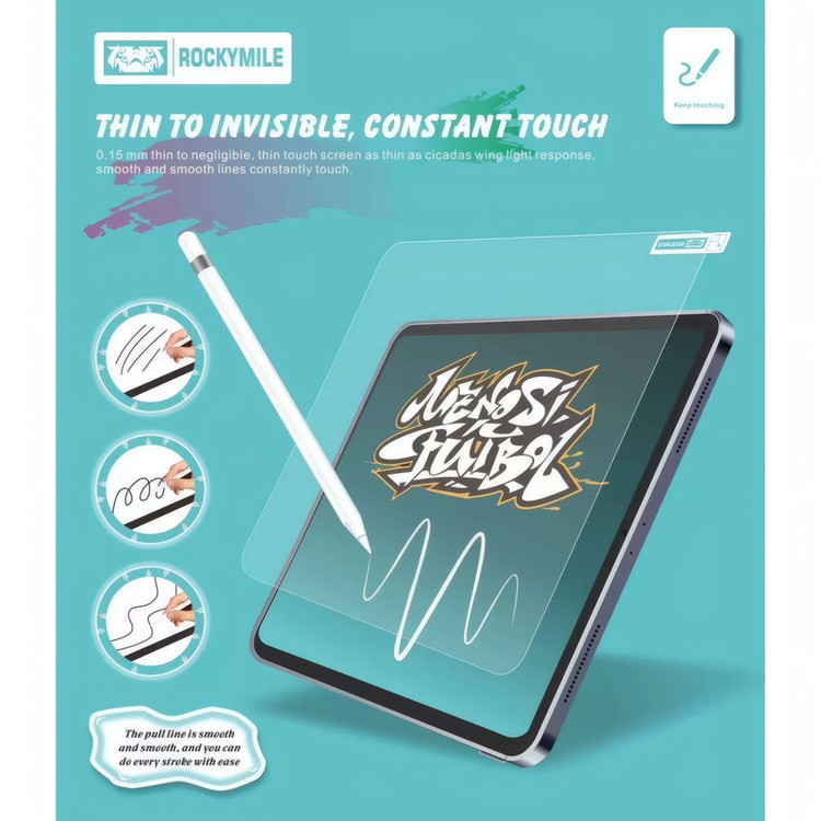 محافظ صفحه نمایش شیشه ای راکی مایل مدل TB مناسب برای تبلت اپل iPad 10.9 2022