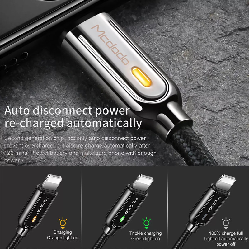 کابل تبدیل USB به لایتنینگ مک دودو مدل CA-5261 طول 1.2 متر