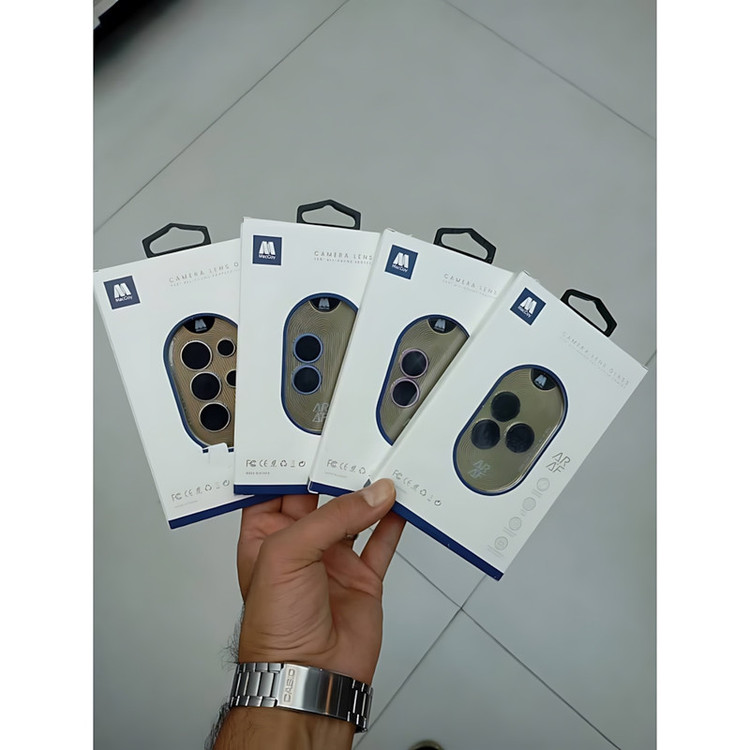 محافظ لنز دوربین شیشهای مک کوی مدل AF مناسب برای گوشی موبایل اپل iPhone 15 Pro Max