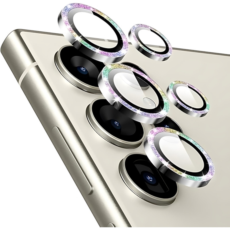 محافظ لنز دوربین چلیپا مدل Luminous مناسب برای گوشی موبایل سامسونگ Galaxy S24 Ultra