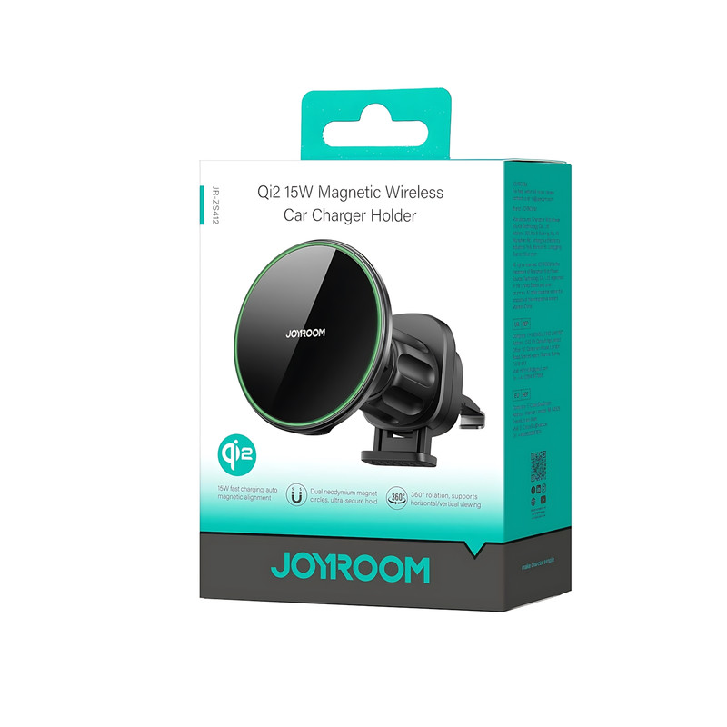پایه نگهدارنده و شارژر بی سیم گوشی موبایل جوی روم مدل JR-ZS412