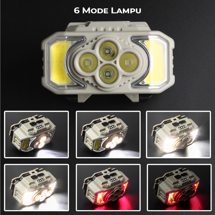 چراغ پیشانی مدل سنسور دار کد HX-815S