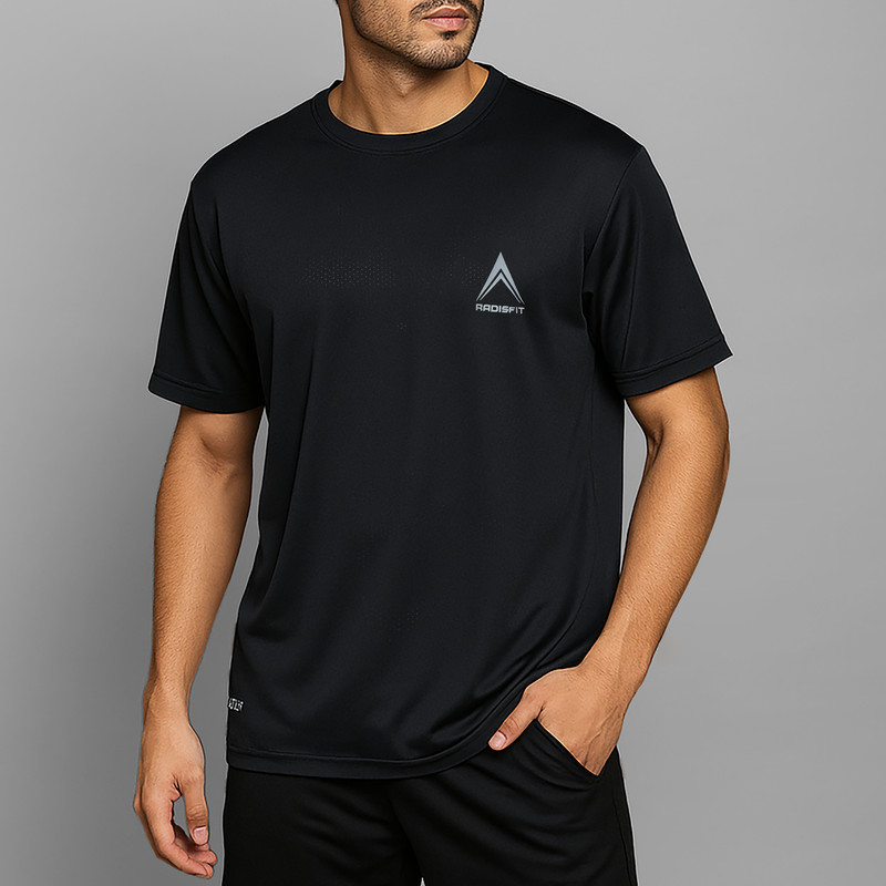 تی شرت ورزشی آستین کوتاه مردانه رادیس فیت مدل Dri-Fit B1