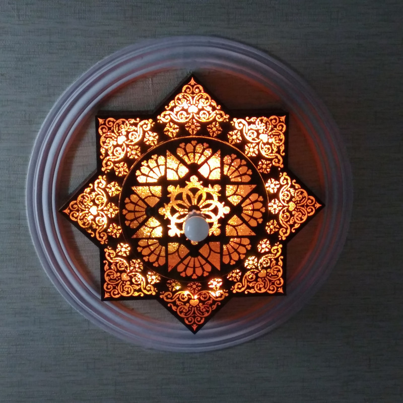 لوستر سقفی و دیواری مدل ستاره