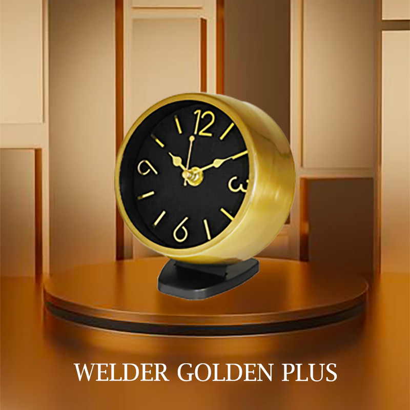ساعت رومیزی عقربهای ولدر مدل Golden Luxe