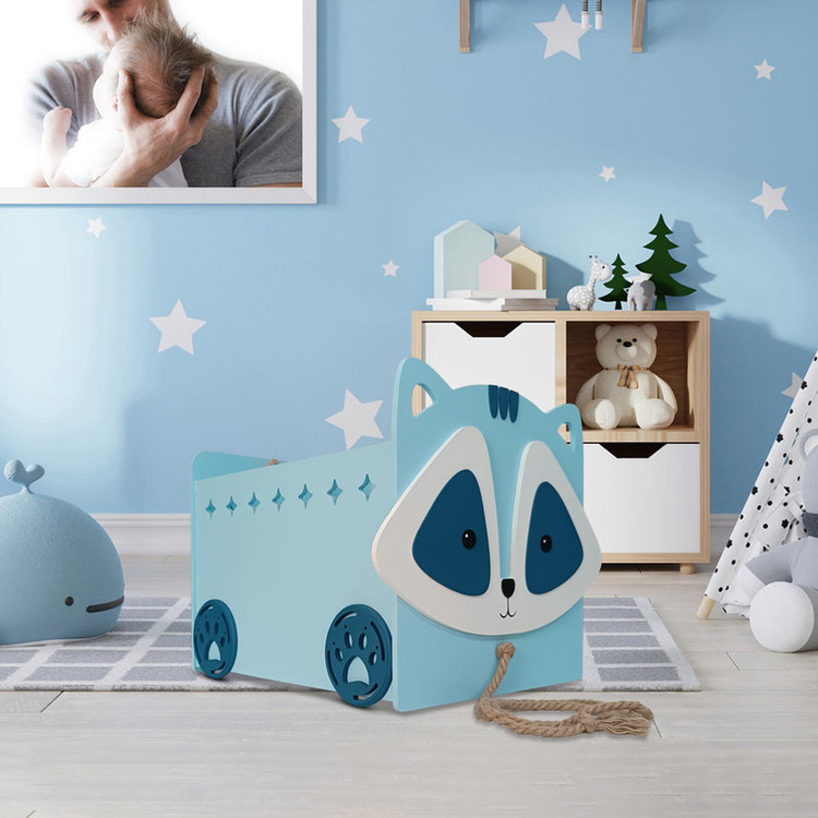 جعبه اسباب بازی کودک طرح راکون مدل MKids60-Rac-A