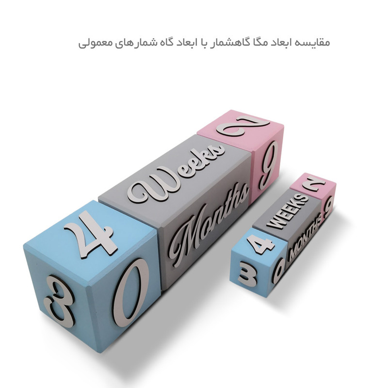 استند رومیزی کودک طرح مگا گاه شمار مدل MKids35-Mega-E