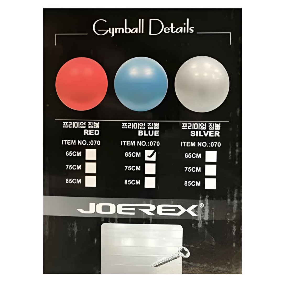 توپ جیم بال صاف اعلا مارک JOEREX سایز 65 تا 85 با تلمبه(و خرید قسطی)