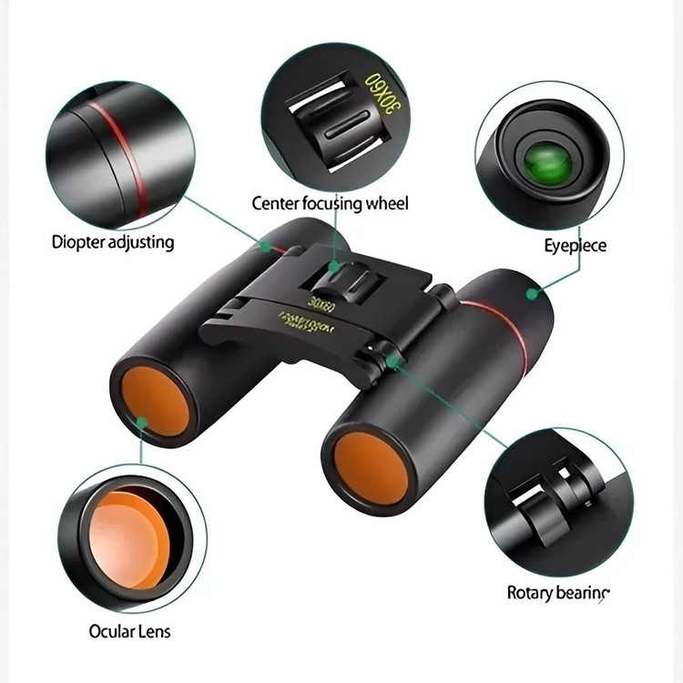 دوربین شکاری دوچشمی اورجینال جیبی و تاشو BINOCULARS(و خرید قسطی)