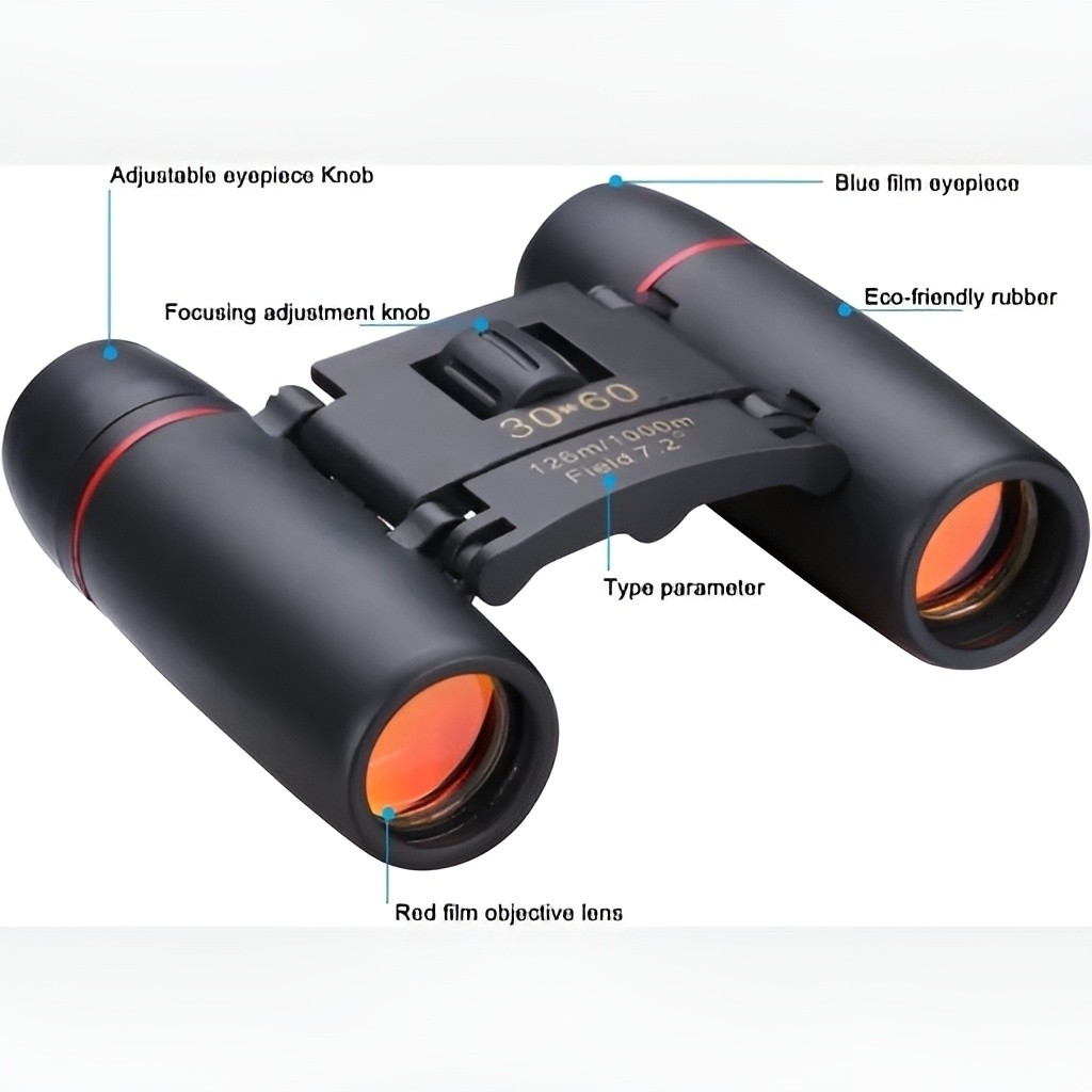 دوربین شکاری دوچشمی اورجینال جیبی و تاشو BINOCULARS(و خرید قسطی)
