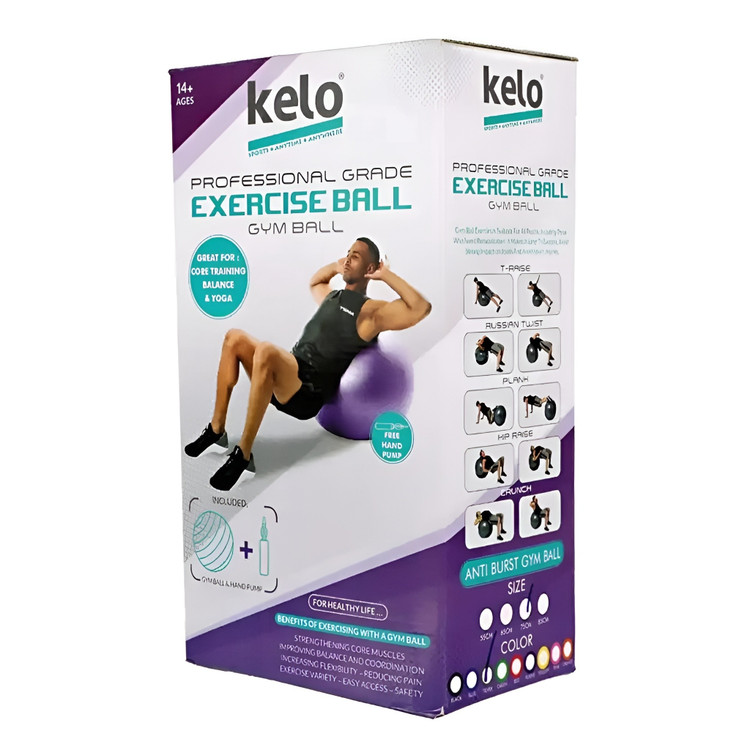توپ جیم بال صاف اعلا مارک KELO سایز 75 و 85 با تلمبه(و خرید قسطی)