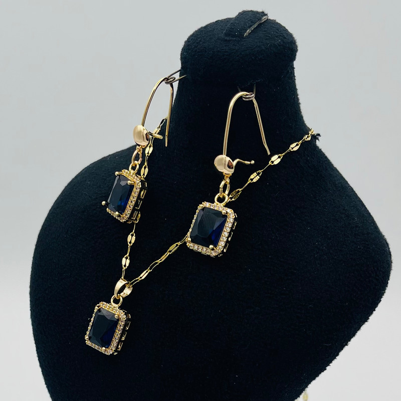 نیم ست زنانه جواهری استیل مدل KYSETNIM293