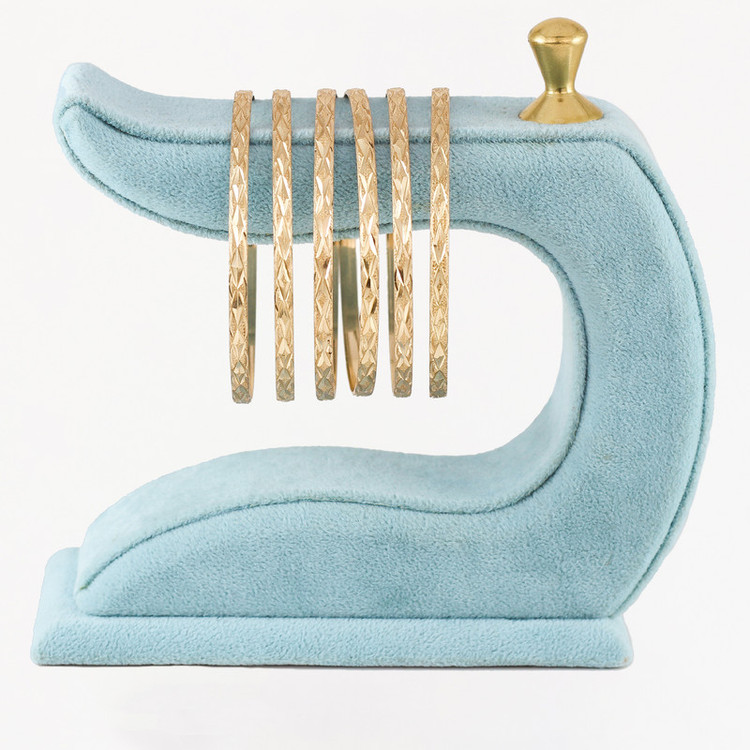 النگو زنانه مدل طلاروس کد DD531-SIZE1 بسته شش عددی