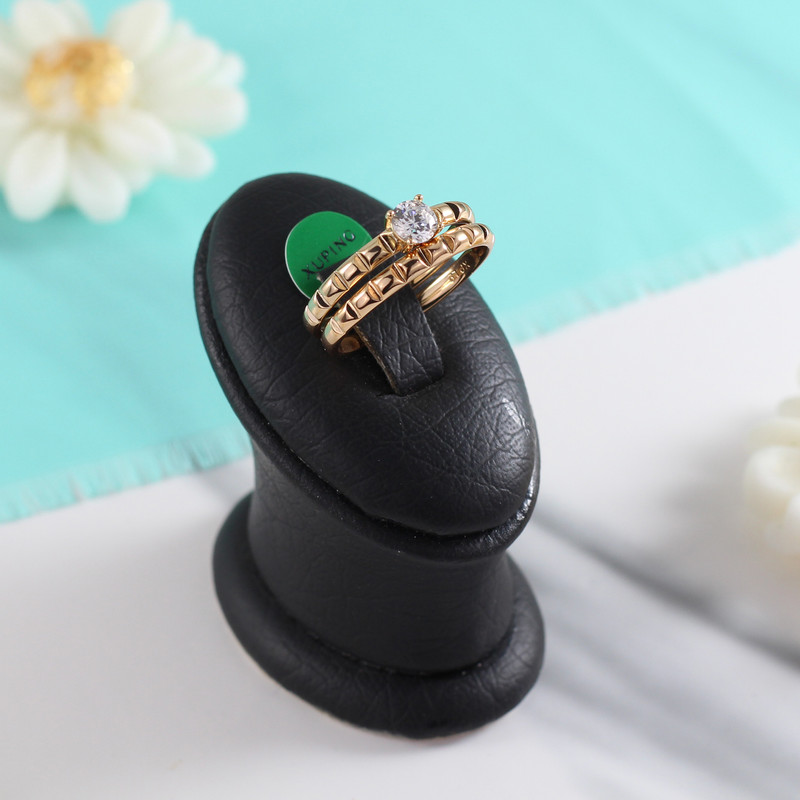 ست حلقه و پشت حلقه زنانه ژوپینگ کد L379 بسته 2 عددی