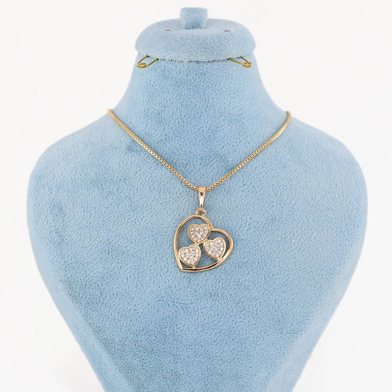 گردنبند زنانه ژوپینگ مدل قلب کد AAB863
