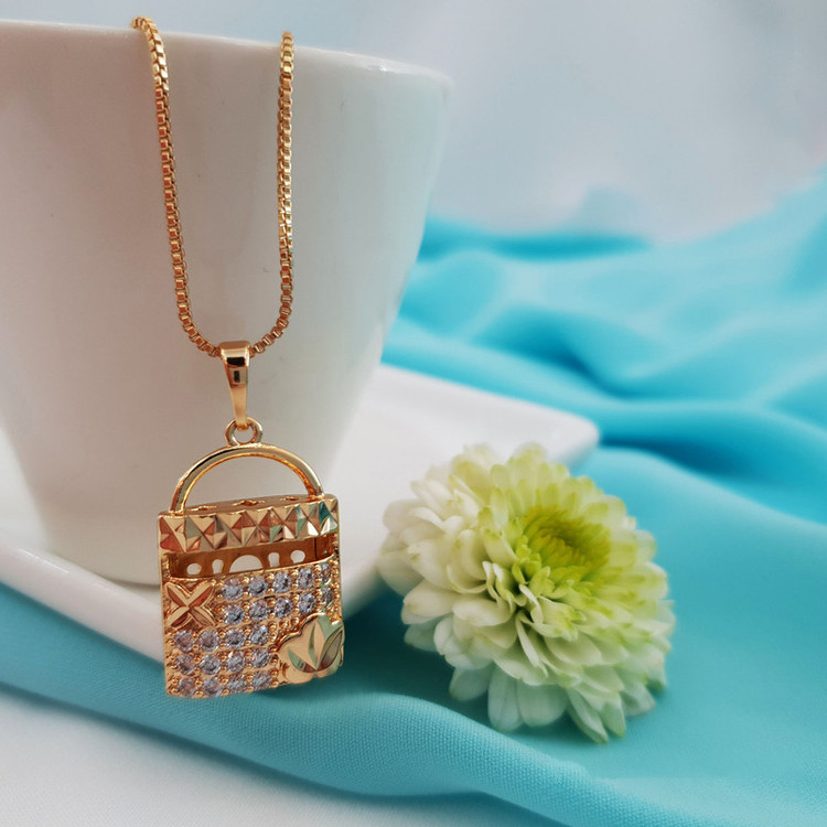 گردنبند زنانه ژوپینگ مدل قفل کد AAB8