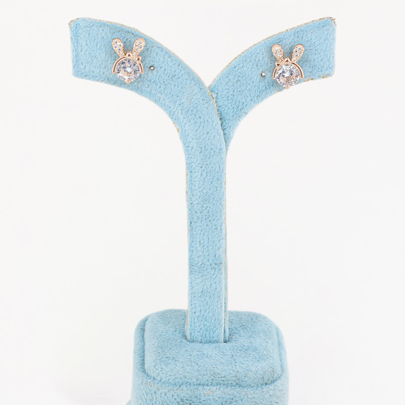 گوشواره میخی زنانه ژوپینگ مدل خرگوش کد AAC1176