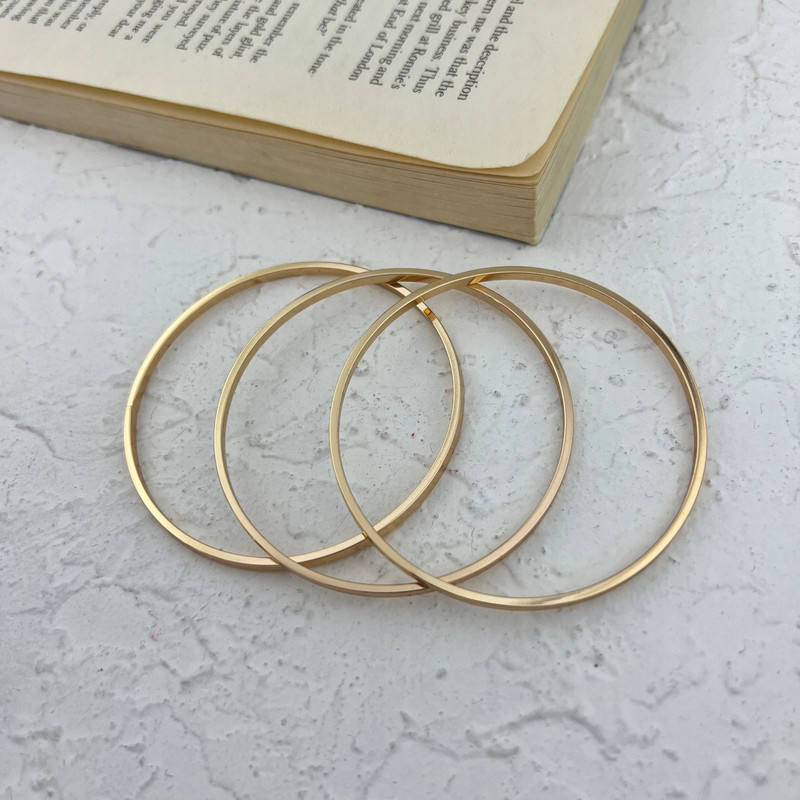 النگو زنانه ژوپینگ مدل آینه ای کد B4599 مجموعه 3 عددی