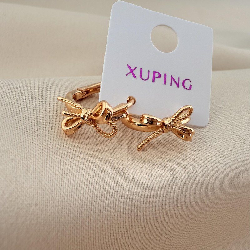 گوشواره حلقه ای زنانه ژوپینگ طرح پاپیون مدل X0001007