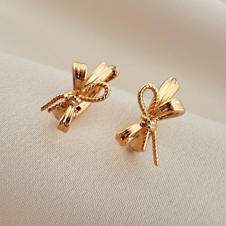 گوشواره حلقه ای زنانه ژوپینگ طرح پاپیون مدل X0001007
