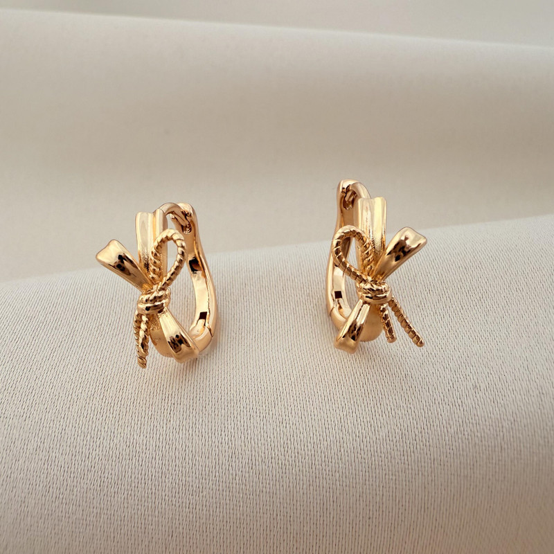 گوشواره حلقه ای زنانه ژوپینگ طرح پاپیون مدل X0001007