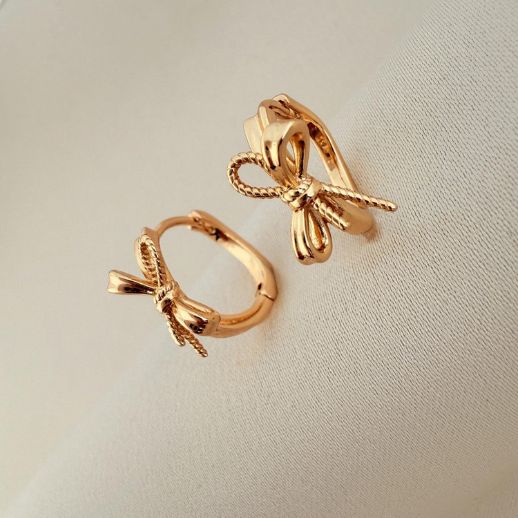 گوشواره حلقه ای زنانه ژوپینگ طرح پاپیون مدل X0001007