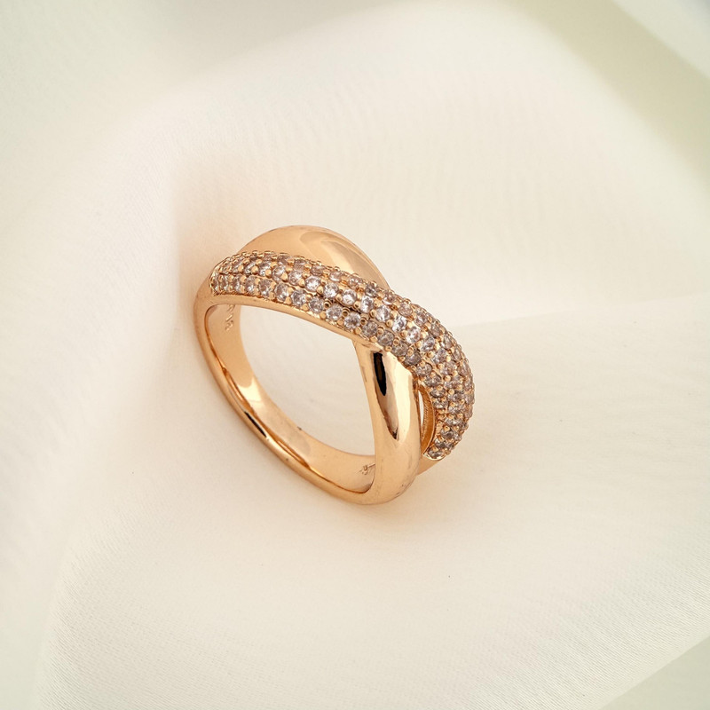 انگشتر زنانه ژوپینگ طرح X مدل R00114