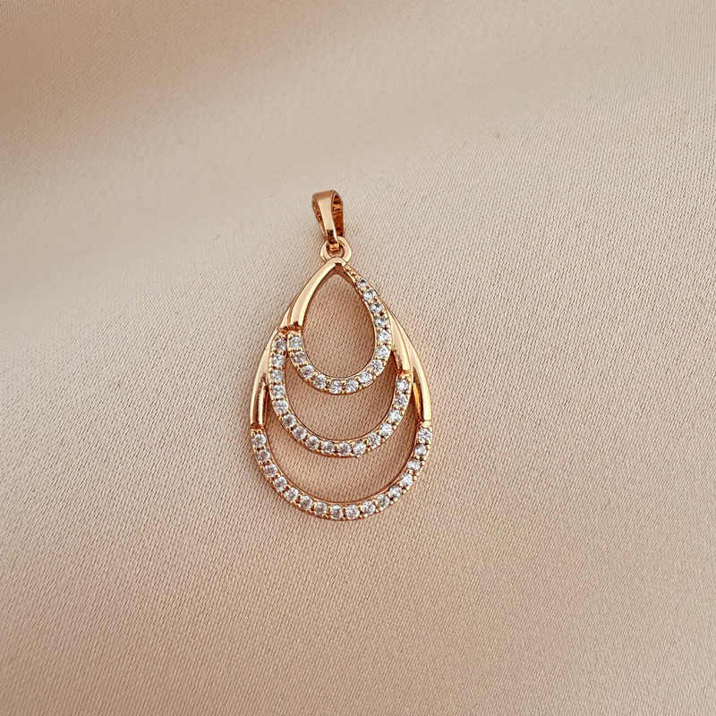 آویز گردنبند طرح اشک ژوپینگ مدل X001099729