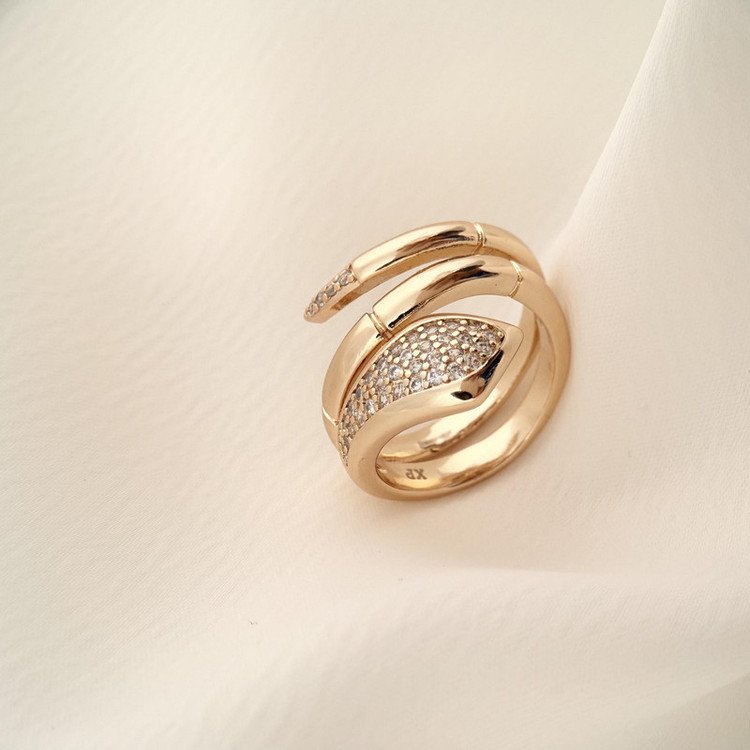 انگشتر زنانه ژوپینگ طرح سرپنت مدل R00124