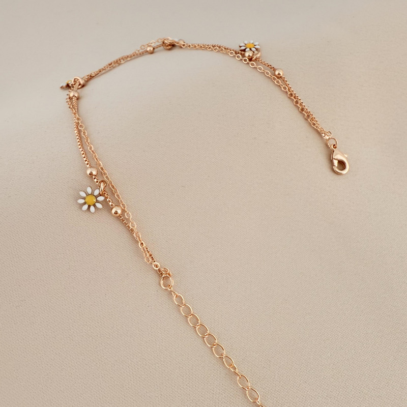 پابند زنانه وای اس ایکس طرح گل بابونه مدل Y0012
