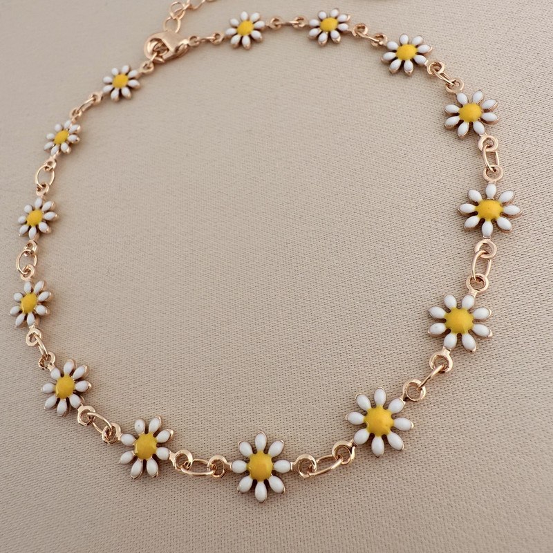 پابند زنانه وای اس ایکس طرح گل بابونه مدل Y003